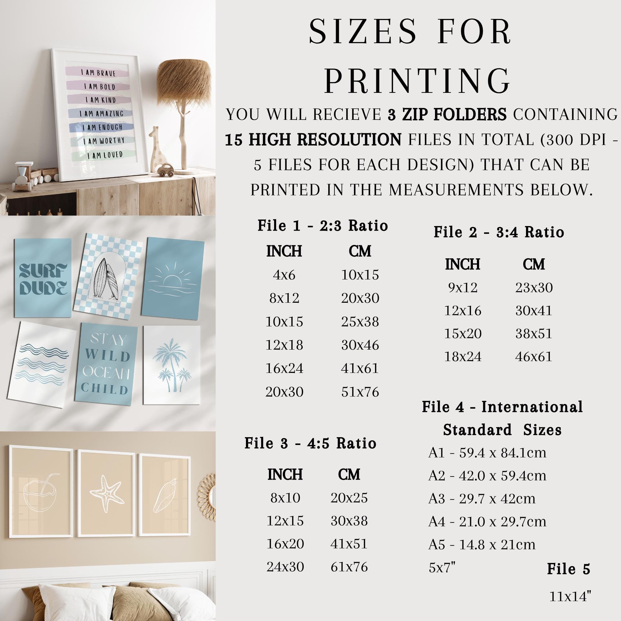 Educational Poster Set for Kids Room Education Wall Art for Homeschool ...