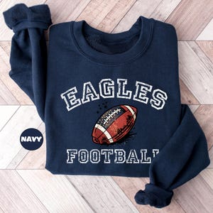 Personalized Football Team Name Sweatshirt, Custom Football Hoodie, Football Season Outfit, Mascot Clothing, University Football Team Hoodie