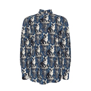 corgi dress shirt Corgi Denim Shirt Personalized
