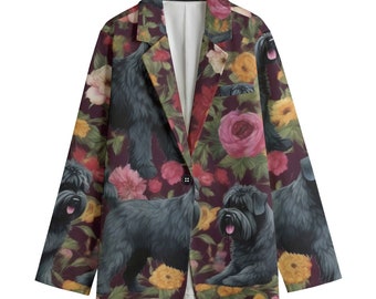 Hondenblazer, katoenen damesblazer, colbert, sportjas, grote maten, designerluxe, evenementjas