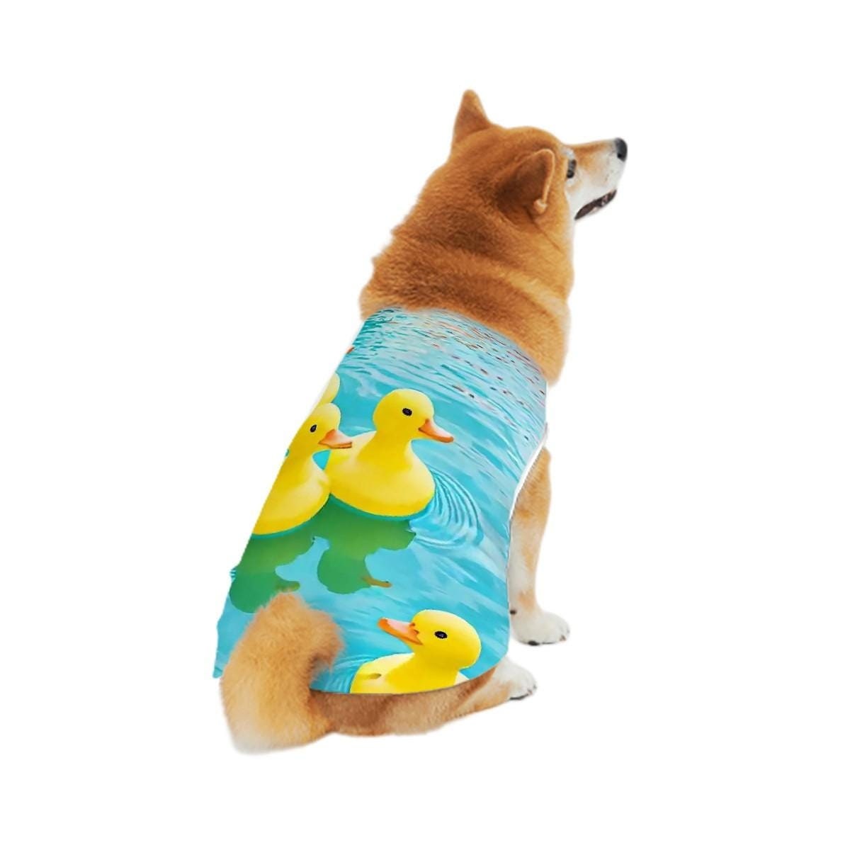 Rubber Ducky Cotton Dog Shirt  Pet Apparel ,Small breeds, Large Dogs, Cute Outfit, Puppy Clothing Dog Vest Tee T-Shirt, Pet Top,Blue