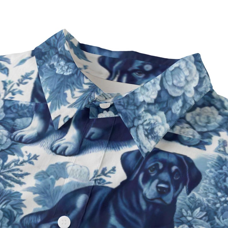 Rottweiler Ropa Camisa de manga larga de algodón Toile de Juny con estampado de perro ...