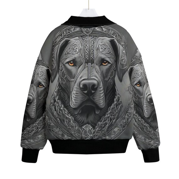 Heavy Metal Dog Bomber Jacket , Nordic Custom Dog Coat, Rottweiler