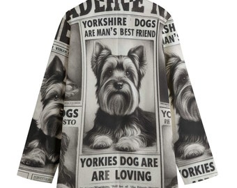 Blazer pour chien Yorkie en papier journal, Blazer en coton du Yorkshire pour femme, Veste de costume, Manteau de sport, Grandes tailles, Marque de luxe, Veste de cérémonie