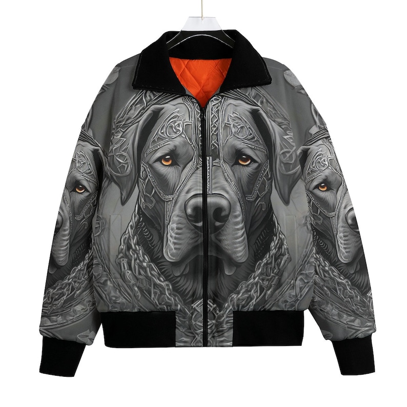 Somoyed Dog Print Pattern Men's Bomber Jacket