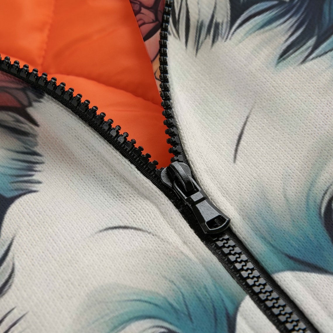 Dog Somoyed Pattern Print Women Casual Bomber Jacket