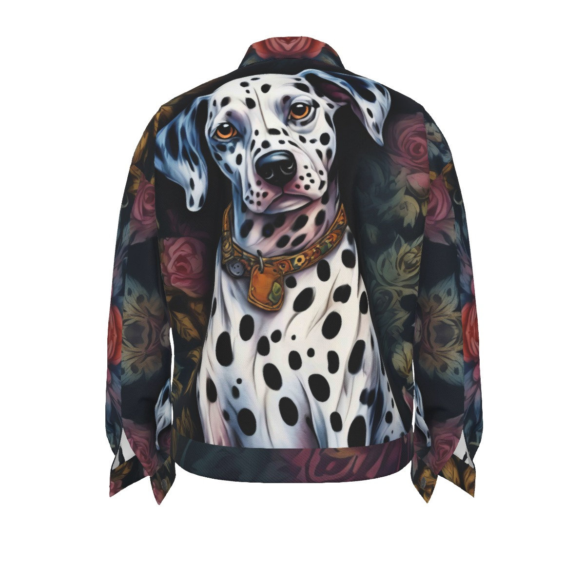 Bohemian Dalmatian Dog Cotton Jacket, Unisex Lightweight Jean