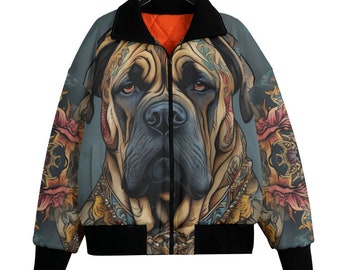 Bohemian Rottweiler Dog Cotton Jacket, Unisex Lightweight Jean