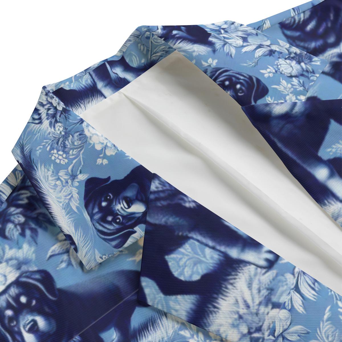Rottweiler Toile De Jouy Dog Mens Cotton Blazer Victorian Sports