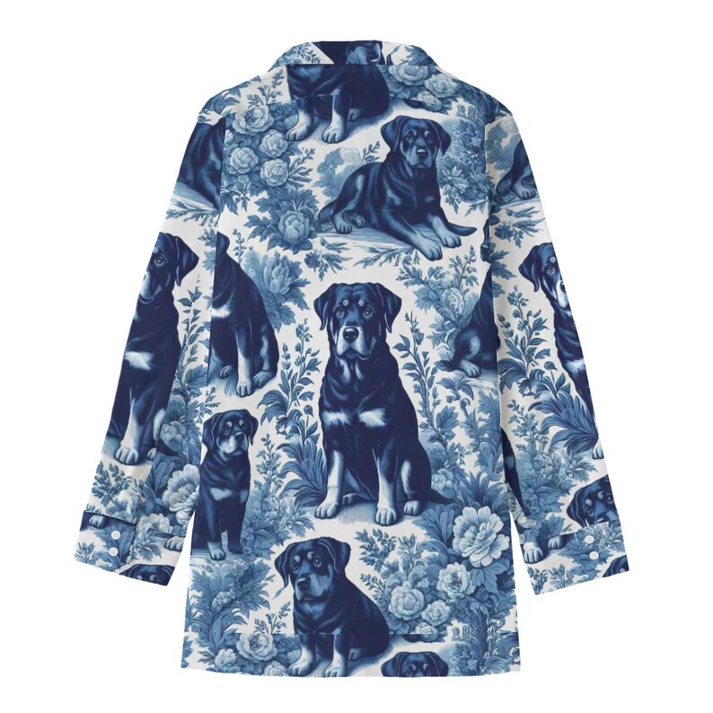 Rottweiler Ropa Camisa de manga larga de algodón Toile de Juny con estampado de perro ...