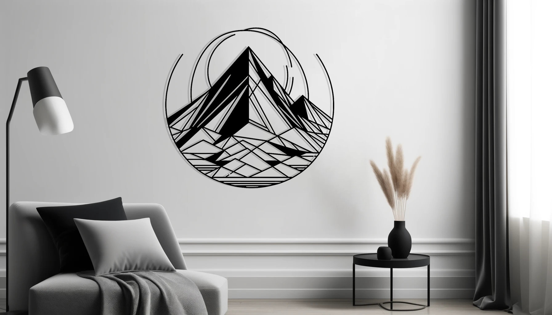 Metal Wall Art, Mountain Metal Wall Art Decor, Mountain Vertical Metal