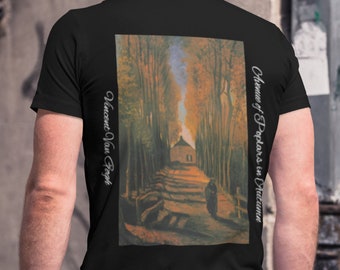 Van Gogh Avenue of Poplars in Autumn Classical Art Tee Shirt Vintage Art Shirt Aesthetic tee shirt Dark Academia shirt Famous artist shirt