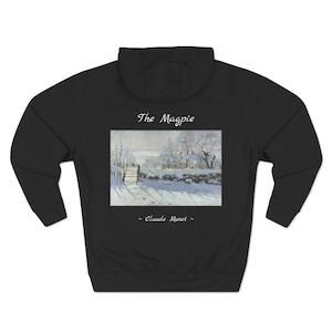 Monet The Magpie Classical Art Hoodie Vintage Art Hoodie Aesthetic Hoodie Dark Academia Hoodie Famous Artist sweatshirt Art Gift hoodie