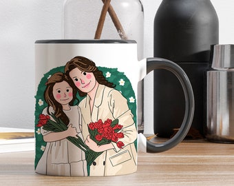 Mother Daughter Mug Mother's Day Gift from Daughter Customizable Coffee Mug Personalized Gift for Mothers day Custom mug gift for mom