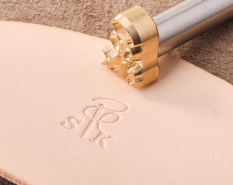 Custom Brass Stamp for Leather,  Custom Leather Stamp Maker, Custom Brass Emboss Stamp, Personalized Leather Branding Tool, Gift for Dad
