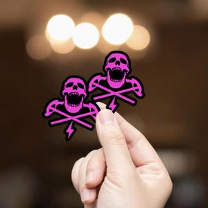 2pcs Electrician Stickers, Hardhat Stickers, Electrician Skull, EMT Bender, Inside Wireman, Electrician Gift