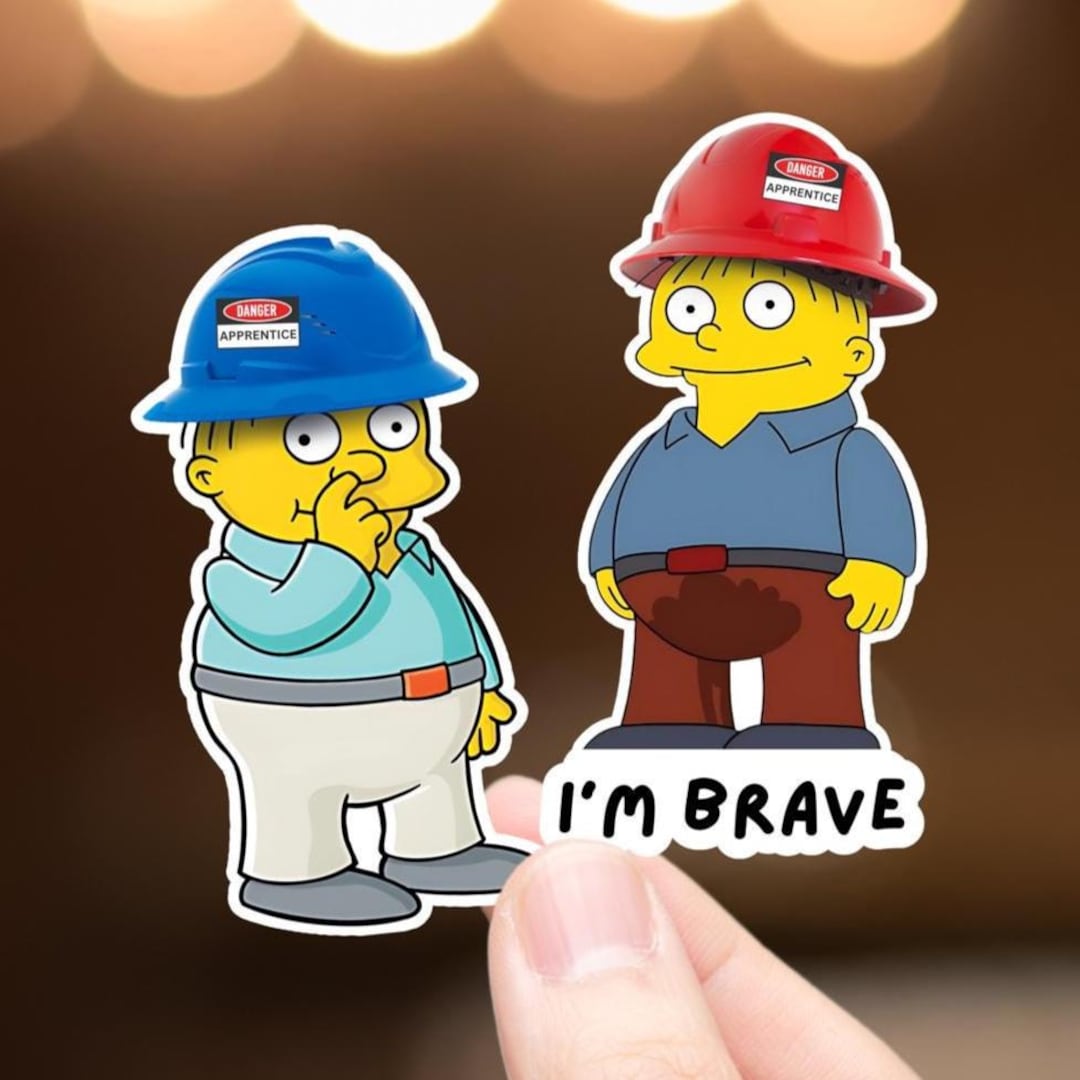 Apprentice Sticker 2pcs Funny Hardhat Stickers, Funny Construction Stickers, Blue Collar ...