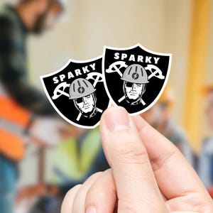 2pcs Electrician Sticker, Hardhat Sticker, Funny Electrician, Electrician Gift
