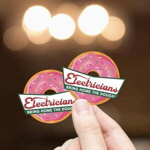 2pcs Electrician Sticker, Hardhat Sticker, Electrician Gift, Funny Electrician