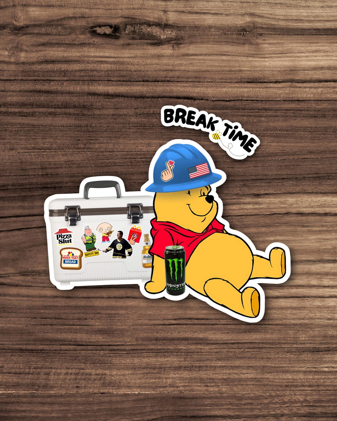 4 Stickers Funny Blue Collar Stickers, Funny Construction Stickers ...
