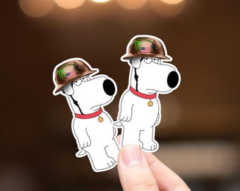 2pcs Funny Hardhat Stickers, Funny Construction Stickers, Blue Collar Stickers