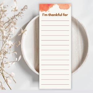 Afdrukbare Thanksgiving-kaarten I Gratitude-kaarten | I Am Thankful-kaarten | Sjabloon afdrukbare dankbaarheidskaart | Tafeldecoratie voor Thanksgiving-feestdagen
