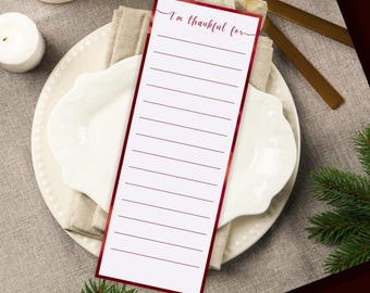 Thanksgiving Gratitude Cards: Elegant Table Decor (Digital Download)