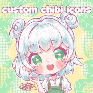 Custom Chibi Icons - Commission | Chibi | Cute | Kawaii | Customizable | Pfps | Profile Pictures | Avatars