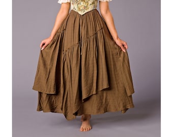 Renaissance skirt, ren fair skirt, medieval skirt, edwardian skirt, cottagecore skirt, flairy skirt, steampunk skirt, victorian skirt,