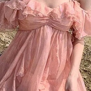 Feenkleid, Ren faire Kleid, Cottagecore Kleid, Milchmädchen Kleid, Vintage Kleid, Hochzeitsgast Kleid, französisches Kleid Bild 9