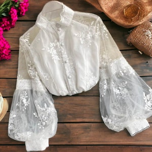 Llace Blouse, Cottagecore Top, Cottagecore Blouse, Victorian Bluse, Renaissance Blouse, Edwardian Blouse, Medieval Blouse, Lace Blouse