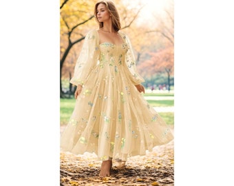 Robe de mère du marié, robe de bal de fée, robe de bal verte, robe de fée, robe de mariée corset, robe elfique, robe de bal robe de bal