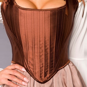 Corset médiéval, corset Renaissance, haut corset, corset Ren Fair, haut Renaissance, corset médiéval, corsage Ren Fair, corset Régence, ceinture image 7