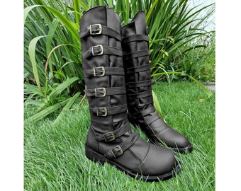 Botas Ren Faire, botas renacentistas, botas piratas, botas medievales, botas vikingas, botas cosplay, botas retro