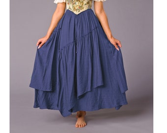 Renaissance rok, ren eerlijke rok, middeleeuwse rok, Edwardiaanse rok, cottagecore rok, flairy rok, steampunk rok, Victoriaanse rok,