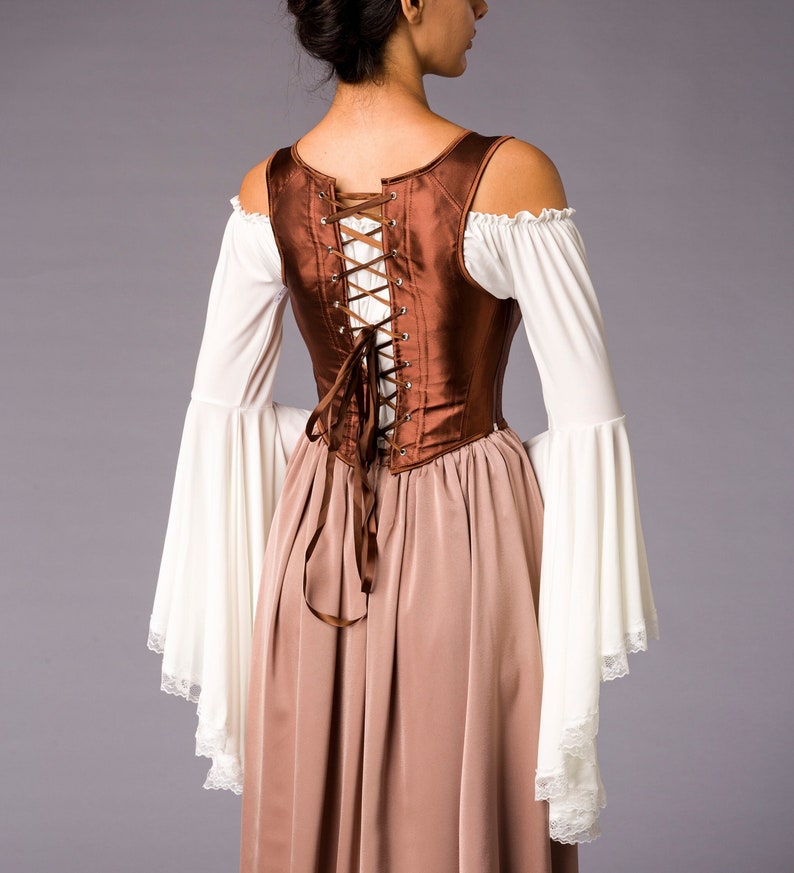 Corset médiéval, corset Renaissance, haut corset, corset Ren Fair, haut Renaissance, corset médiéval, corsage Ren Fair, corset Régence, ceinture image 8