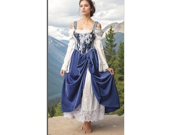Ren faire costume, medieval costume,renaissance dress,prairie dress,Ren Faire Dress,cottagecore dress,milkmaid dress, Renaissance corset