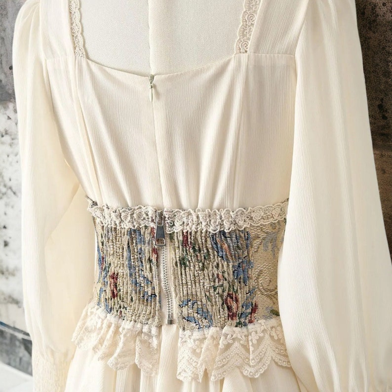Milkmaid dress,Fairy dress,Corset dress, Cottagecore dress, Prairie dress, Renaissance dress, Fairy dress, Wedding Guest Dress, French dress Bild 7