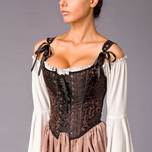 Mittelalterliches Korsett,Ren Faires Korsett,Korsett Top,Ren Faires Korsett,Ren Fair Mieder,Regency Korsett,Taille Gürtel Bild 7