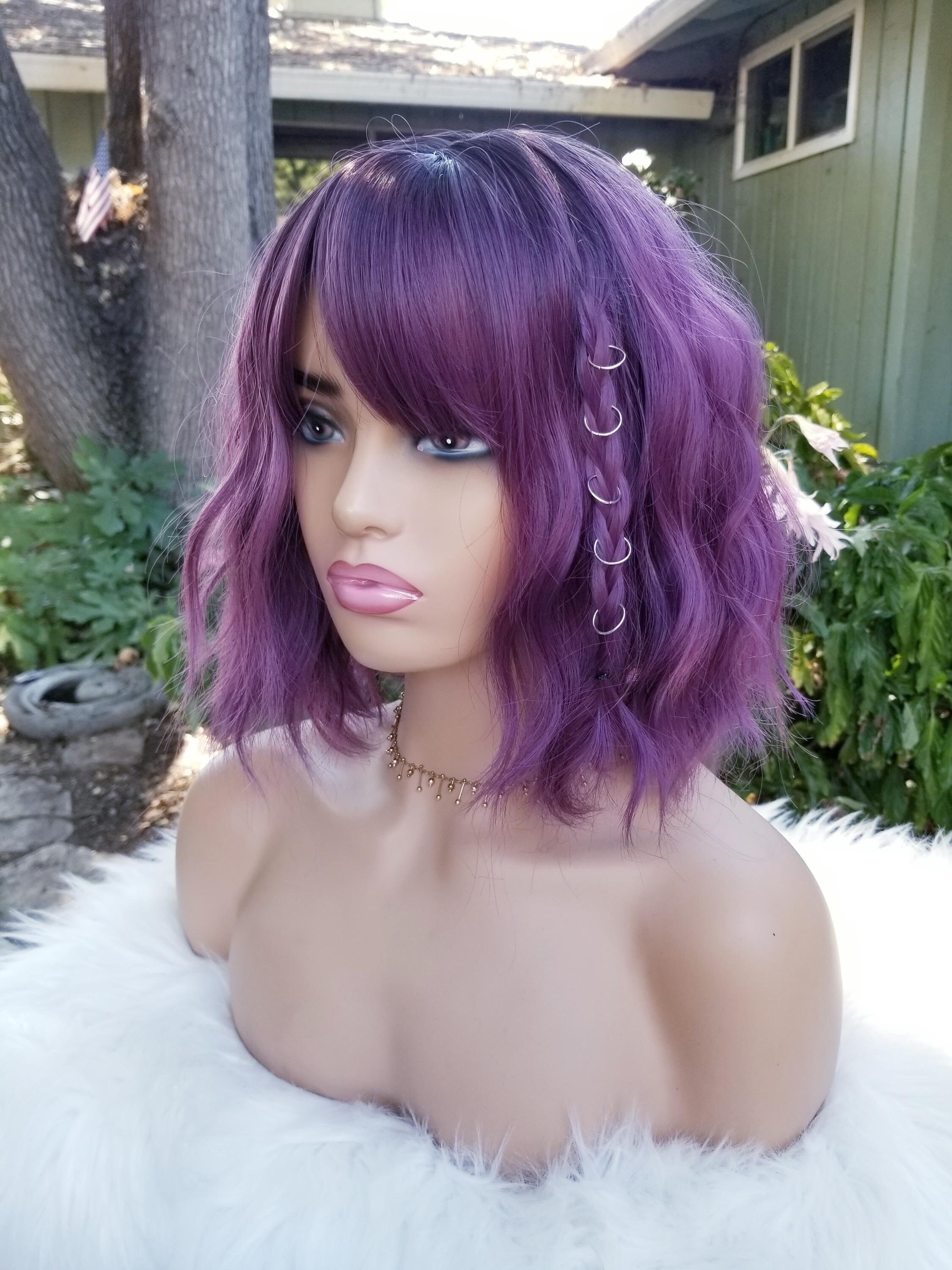 Lavender Bob Wig - Etsy