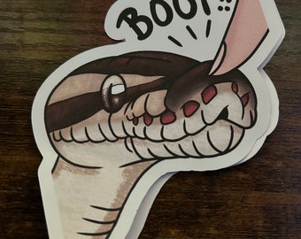 3.5 inch Boop! Ball Python Sticker