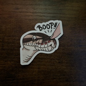 2 inch Boop! Ball Python Sticker