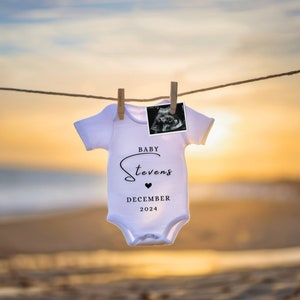 Baby Announcement Digital Ocean Theme Gender Neutral Summer Pregnancy Announcement, A Little Sunshine Beach Bum Pregnancy Reveal Template