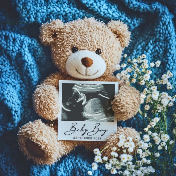 It's a Boy Pregnancy Announcement Digital, Baby Boy Gender Reveal, Little Brother Social Media Reveal, Editable Template Baby Announcement