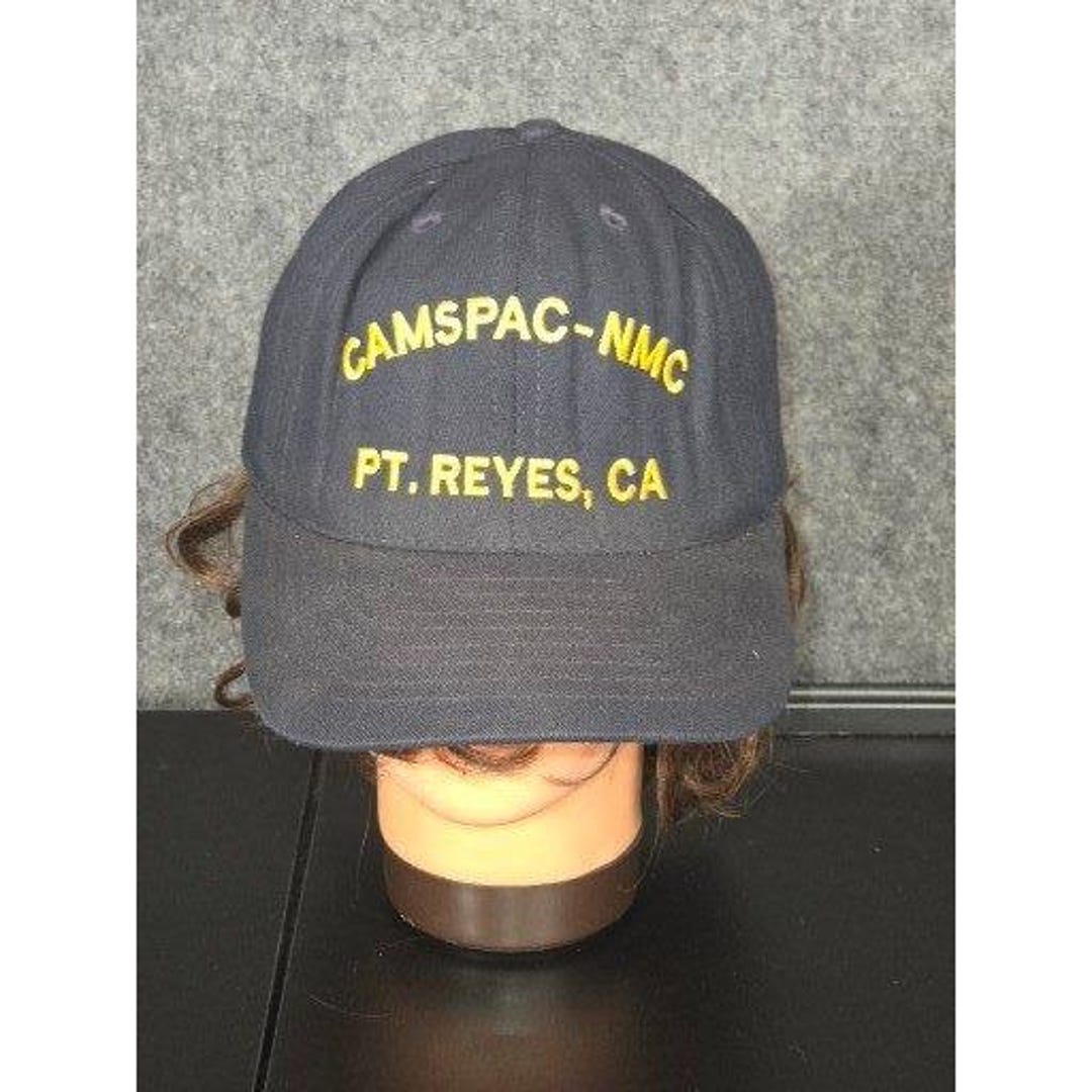 Point Reyes Hat Vintage CAMSPAC-NMC Pt Reyes CA Navy Blue Snapback Hat Mens California ...