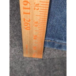 VTG Wrangler Herrjeans 42x36 Blå Denim Klassisk Rak Passform Western Cowboy bild 4
