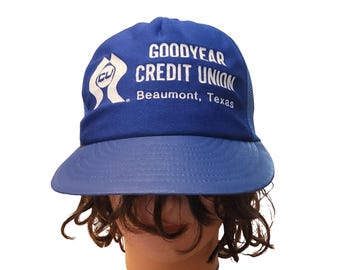 Goodyear Indy 500 Swingster Hat USA Made Navy Rope Snapback