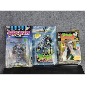 Vintage Spawn actiefiguren set Manga Curse Clown Special Edition verzamelobjecten jaren 90 klassiek zeldzaam speelgoed display nieuw verzegelde bundel in perfecte staat