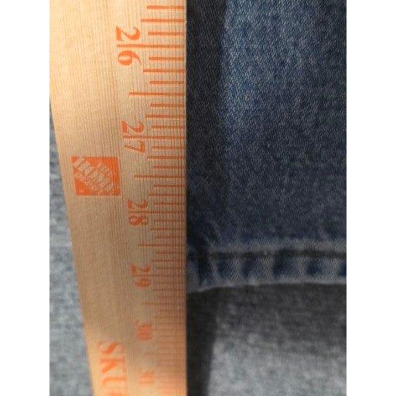 Calça jeans vintage Wrangler masculina, lavagem clara, corte slim, tamanho 36x32, azul, para trabalho e estilo western. imagem 4