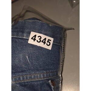 VTG Wrangler Herrjeans 42x36 Blå Denim Klassisk Rak Passform Western Cowboy bild 10